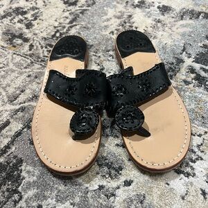 Jack Rogers Black Sandals Sz 8 $40